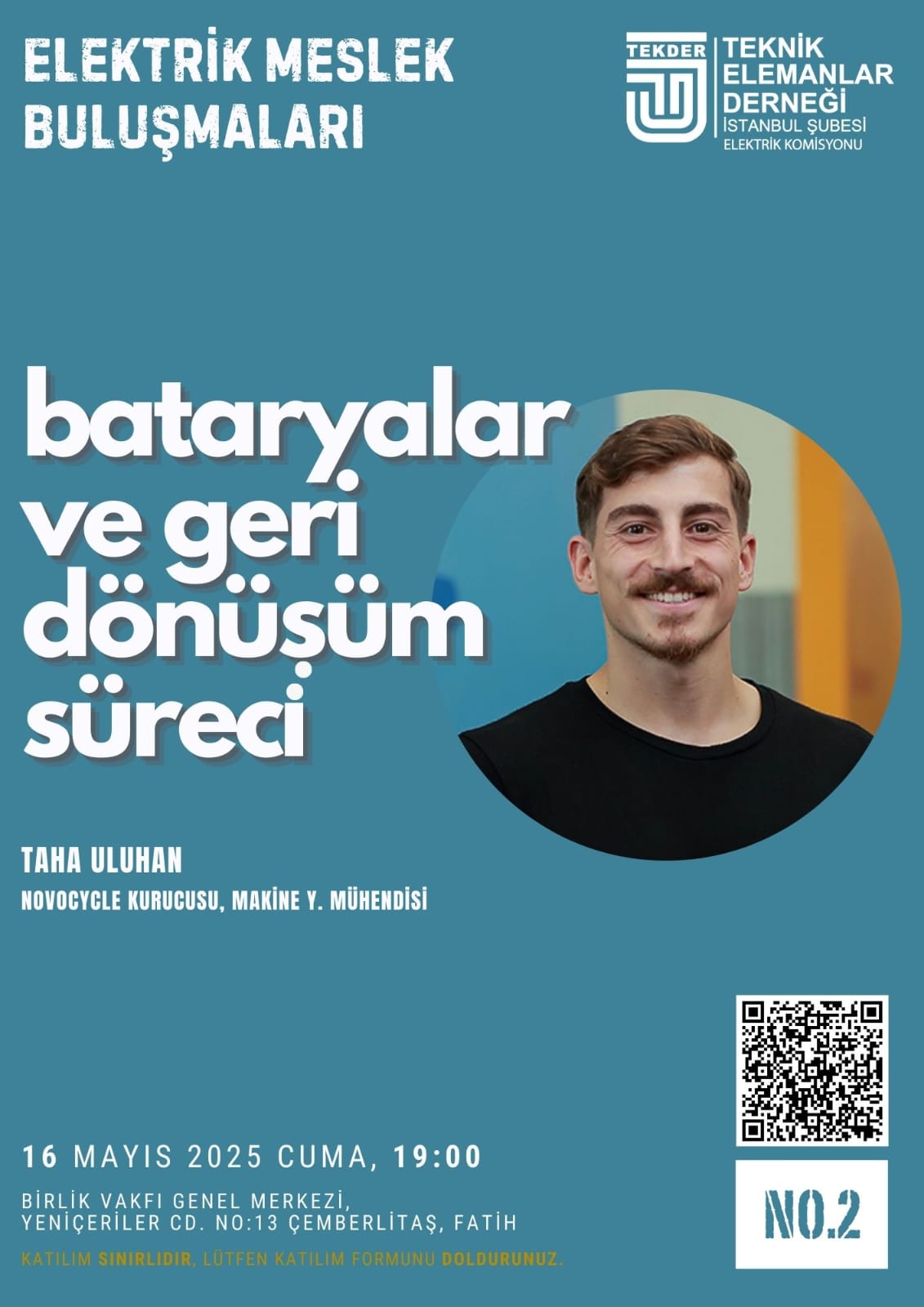 Elektrik Meslek Buluşmaları NO.2: Bataryalar ve Geri Dönüşüm Süreci